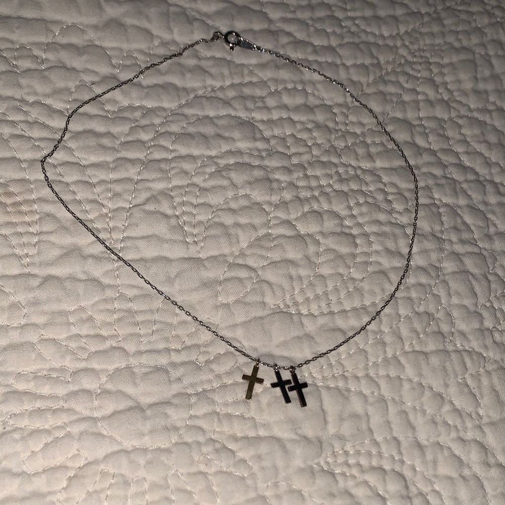 Elegant Silver Cross Necklace